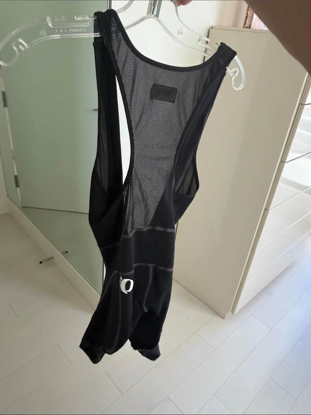Pearl Izumi Mens Black Cycling Bib One-Piece with White Logo